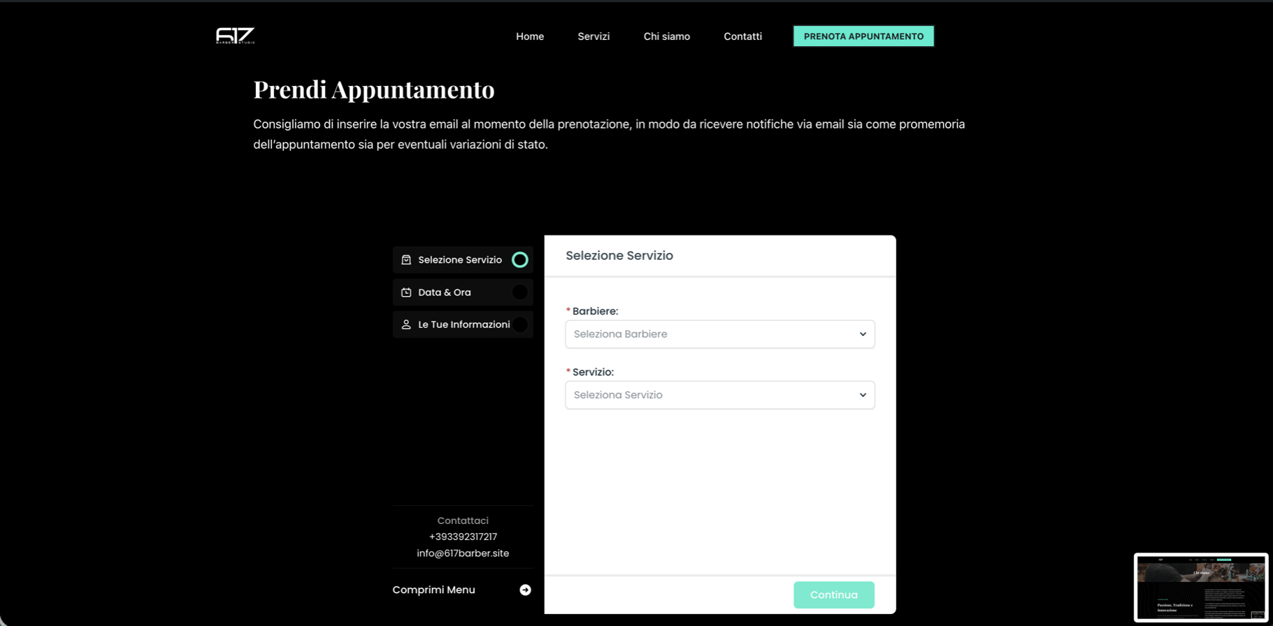 * sito in WordPress